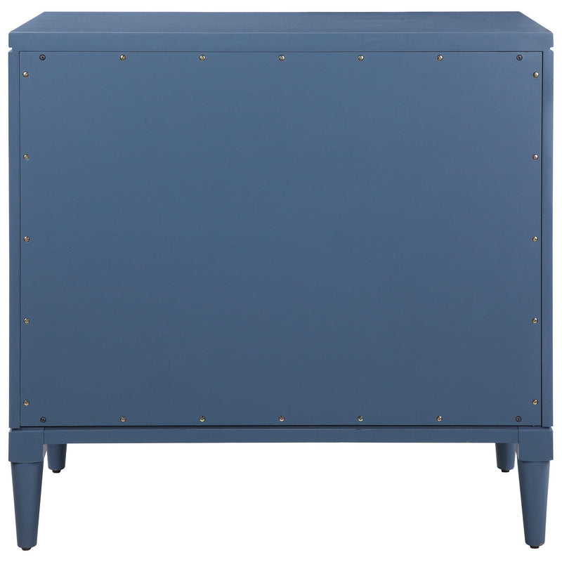 Accent Cabinets Colby Blue Drawer Chest 