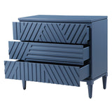 Accent Cabinets Colby Blue Drawer Chest 