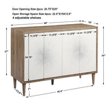 Accent Cabinets Dani 4 Door White Cabinet 