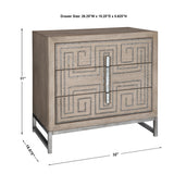 Accent Cabinets Devya Gray Oak Accent Chest 