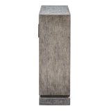 Accent Cabinets Hamadi Distressed Gray 2 Door Cabinet 