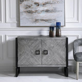 Accent Cabinets Keyes 2 Door Gray Cabinet 