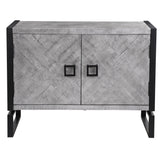 Accent Cabinets Keyes 2 Door Gray Cabinet 