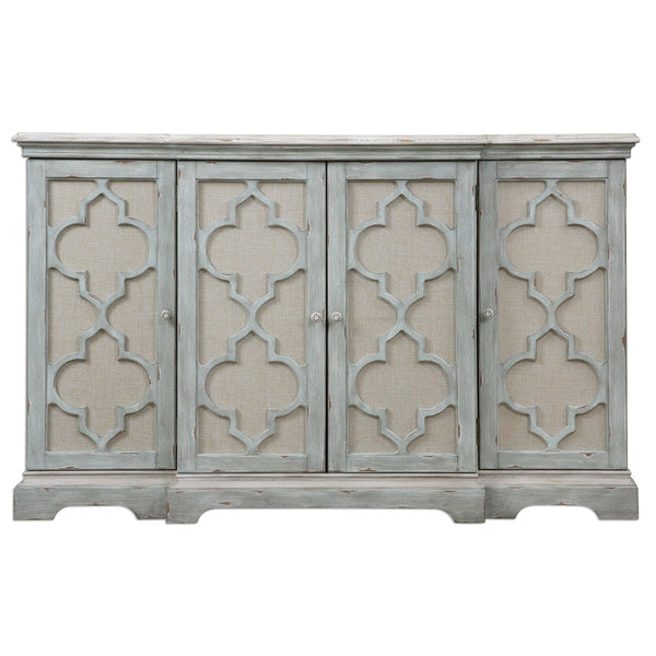 Accent Cabinets Sophie 4 Door Grey Cabinet 