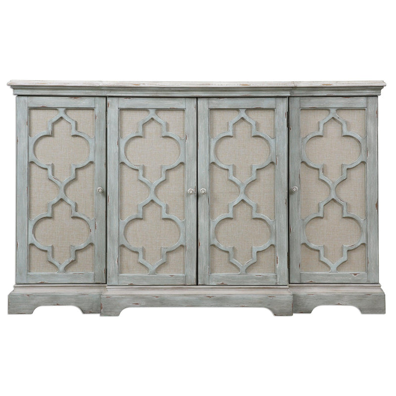 Accent Cabinets Sophie 4 Door Grey Cabinet 