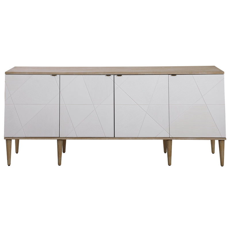 Accent Cabinets Tightrope 4 Door Modern Sideboard Cabinet 