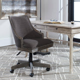 Accent Chairs & Armchairs Aidrian Charcoal Desk Chair 