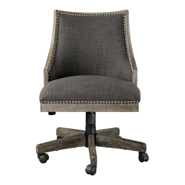 Accent Chairs & Armchairs Aidrian Charcoal Desk Chair 