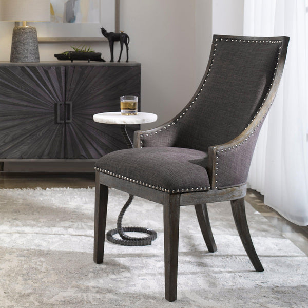 Accent Chairs & Armchairs Aidrian Accent Chair // Charcoal Gray 