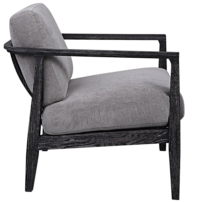 Accent Chairs & Armchairs Brunei Modern Accent Chair // Gray Corduroy 