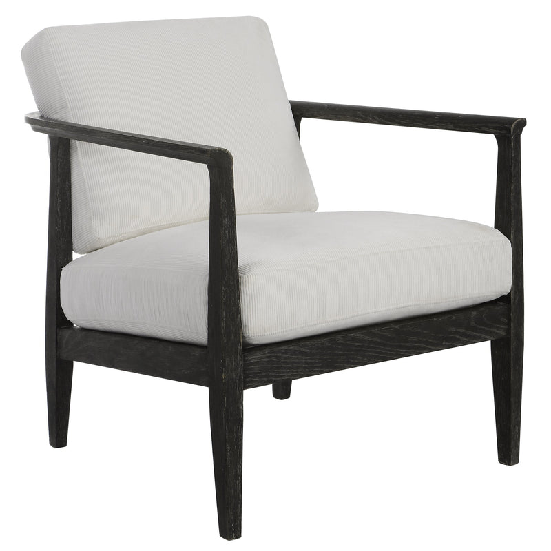 Accent Chairs & Armchairs Brunei Accent Chair // White Corduroy 