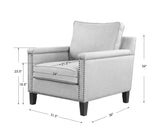 Accent Chairs & Armchairs Charlotta Accent Chair // Sea Mist 