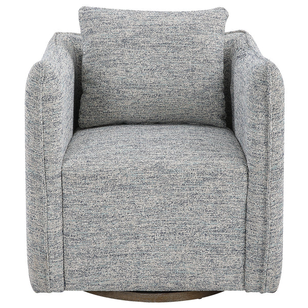 Accent Chairs & Armchairs Corben Blue Swivel Chair 