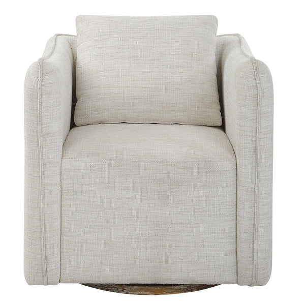 Accent Chairs & Armchairs Corben Swivel Armchair // White 