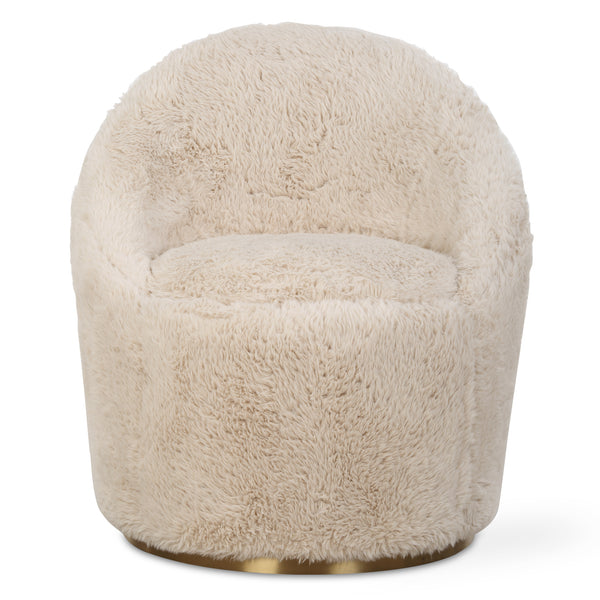 Accent Chairs & Armchairs Crue Sheepskin Swivel Chair 