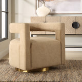 Accent Chairs & Armchairs Grounded Modern Swivel Chair 