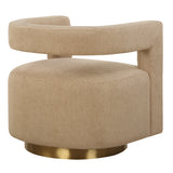 Accent Chairs & Armchairs Grounded Modern Swivel Chair 