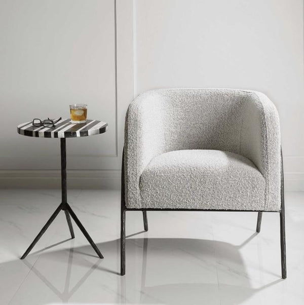 Furniture Jacobsen Boucle Accent Chair 