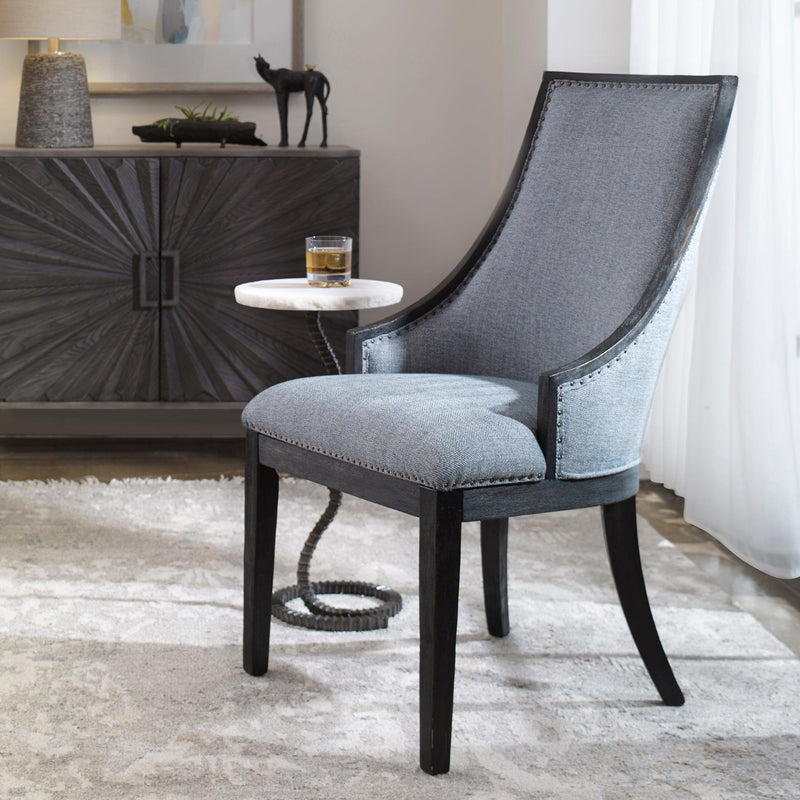Accent Chairs & Armchairs Janis Ebony Accent Chair 