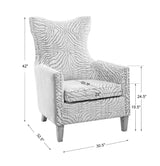 Accent Chairs & Armchairs Kiango Animal Pattern Armchair // Zebra 