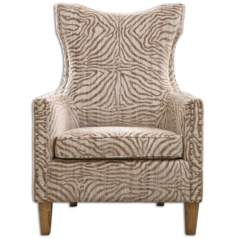 Accent Chairs & Armchairs Kiango Animal Pattern Armchair // Zebra 