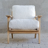 Accent Chairs & Armchairs Laid Back Sheepskin Accent Chair 