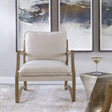 Accent Chairs & Armchairs Melora Solid Oak Accent Chair 