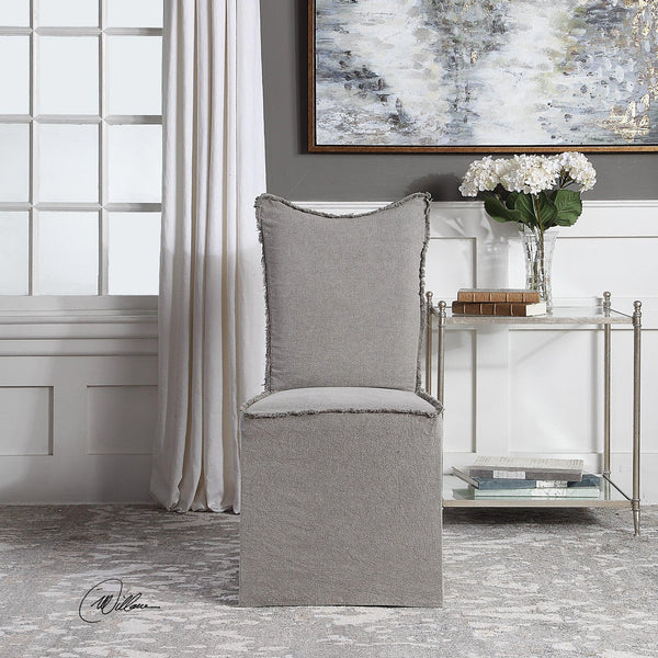 Accent Chairs & Armchairs Narissa Armless Chairs Set Of 2 // Grey 