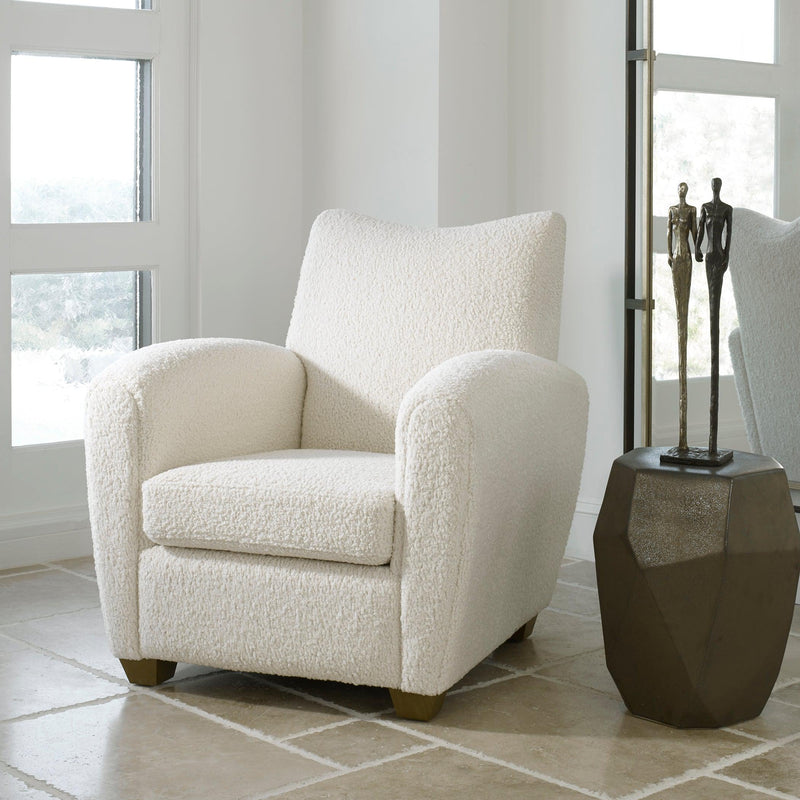 Accent Chairs & Armchairs Teddy Accent Chair // White Shearling 