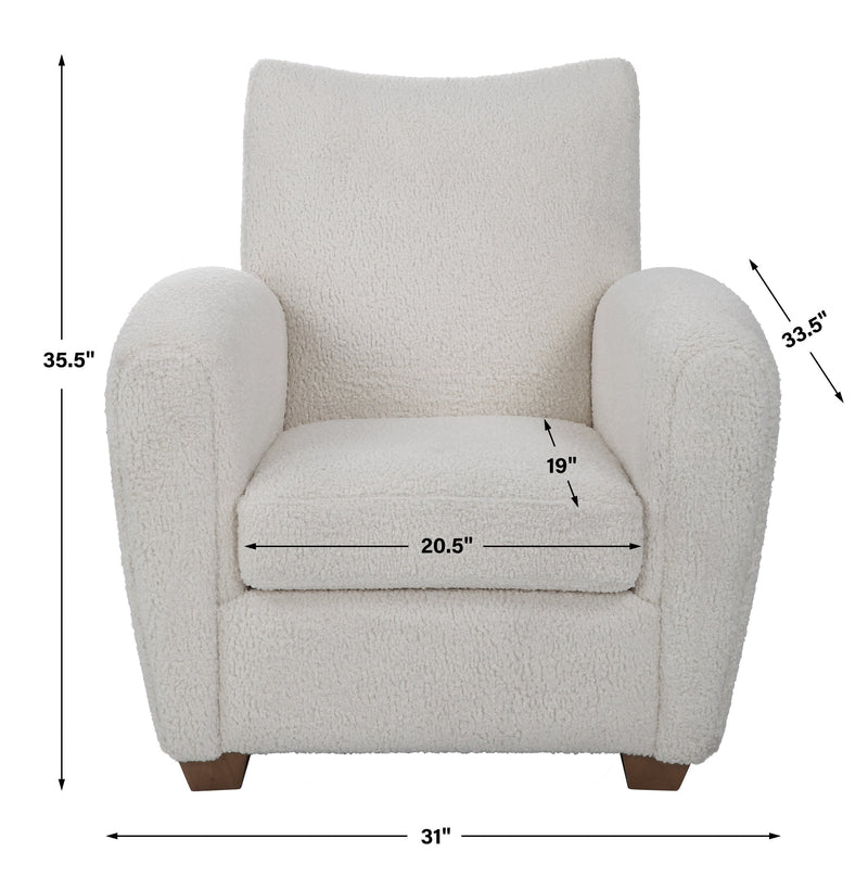 Accent Chairs & Armchairs Teddy Accent Chair // White Shearling 