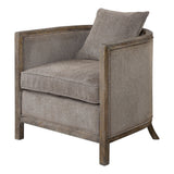 Accent Chairs & Armchairs Viaggio Gray Chenille Accent Chair 