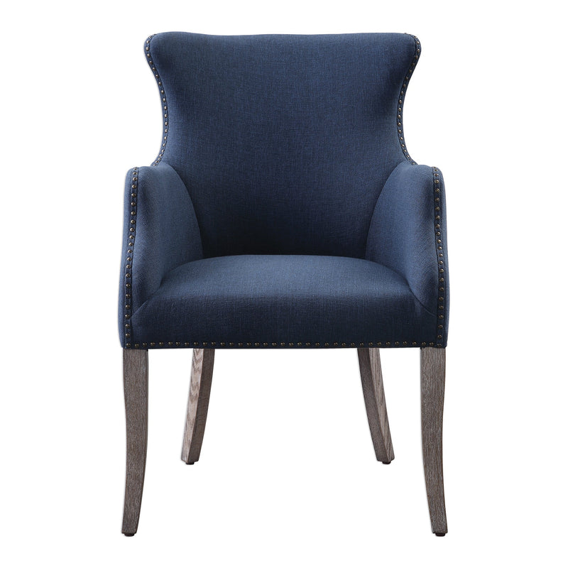 Accent Chairs & Armchairs Yareena Blue Wing Chair 