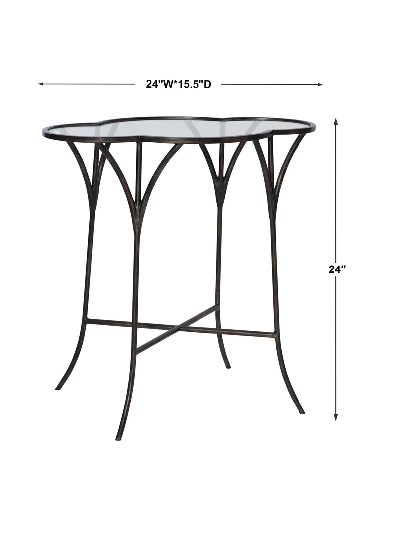 Accent Table Adhira Glass Accent Table 