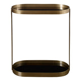 Accent Table Adia Antique Gold Accent Table 