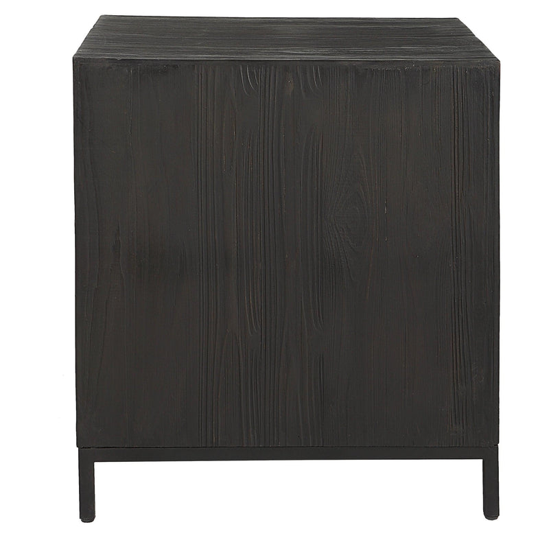 Accent Table Aiken Geometric Cabinet / End Table 