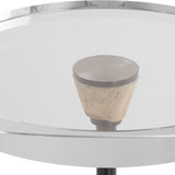 Accent Table Arthur Crystal Drink Table 