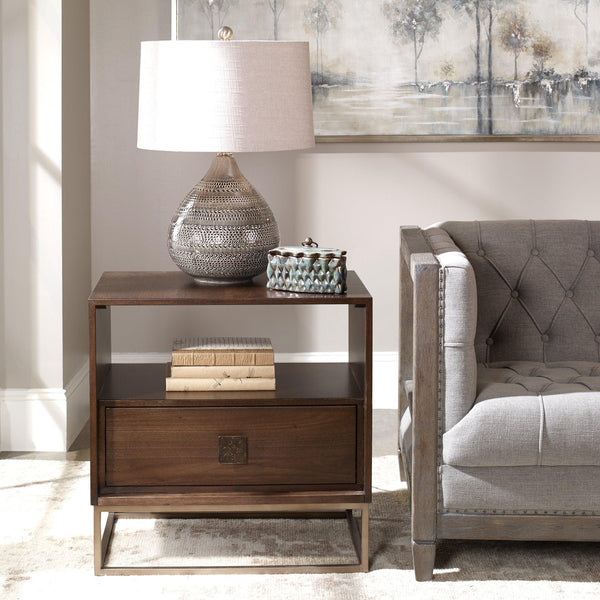 Accent Table Bexley Walnut Side Table 