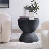 Accent Table Bongo Black Rattan Side Table 