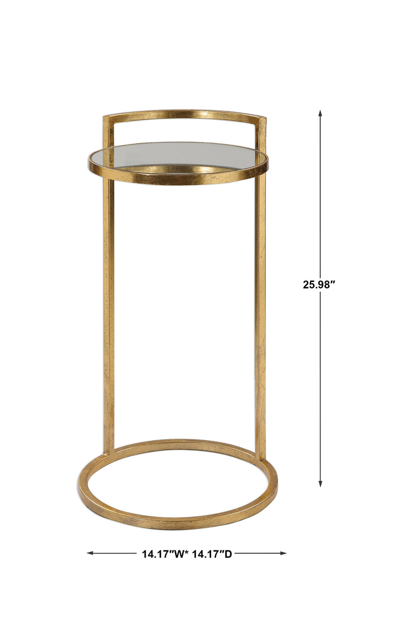 Accent Table Cailin Gold Accent Table 