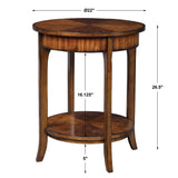 Accent Table Carmel Round Lamp Table 
