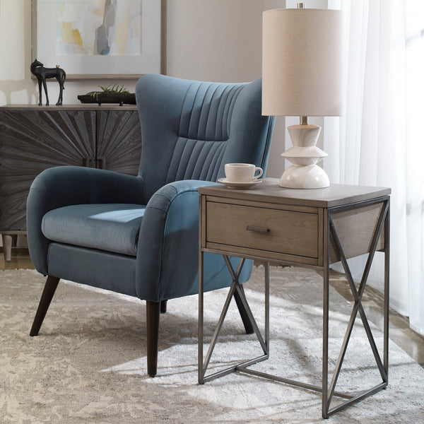 Accent Table Cartwright Gray Side Table 