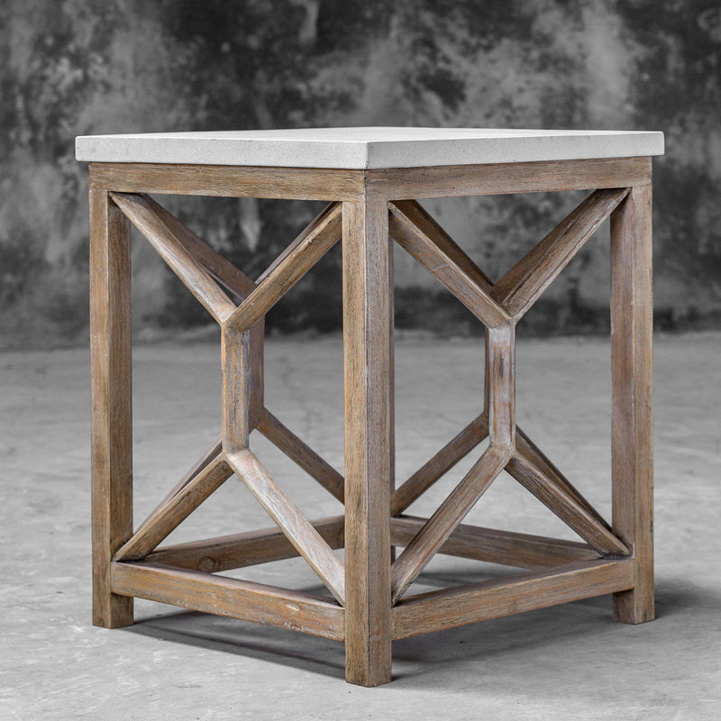 Accent Table Catali Stone End Table 