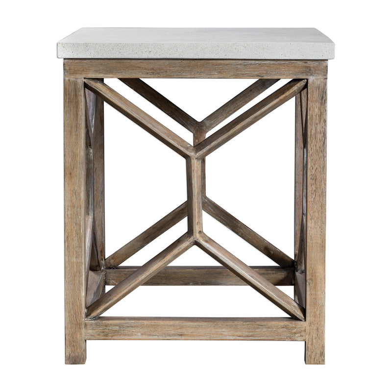 Accent Table Catali Stone End Table 