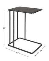 Accent Table Cavern Stone & Iron Accent Table 