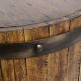 Accent Table Ceylon Wine Barrel Side Table 