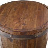 Accent Table Ceylon Wine Barrel Side Table 