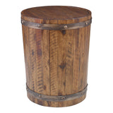 Accent Table Ceylon Wine Barrel Side Table 