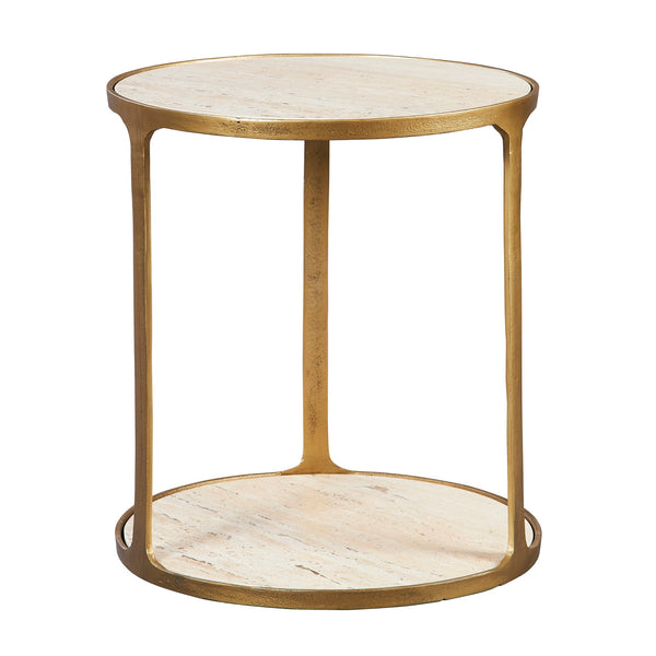 Accent Table Clench Brass Side Table 
