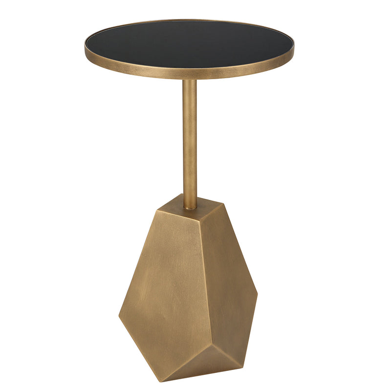 Accent Table Comet Geometric Bronze Accent Table 