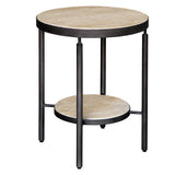 Accent Table Dauntless Travertine Side Table 